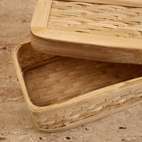 Greenkraft Handcrafted Bamboo Rectangular Box (8 x 4 in) 17