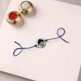 Boy - Handpainted Wooden Rakhi for Kids 19