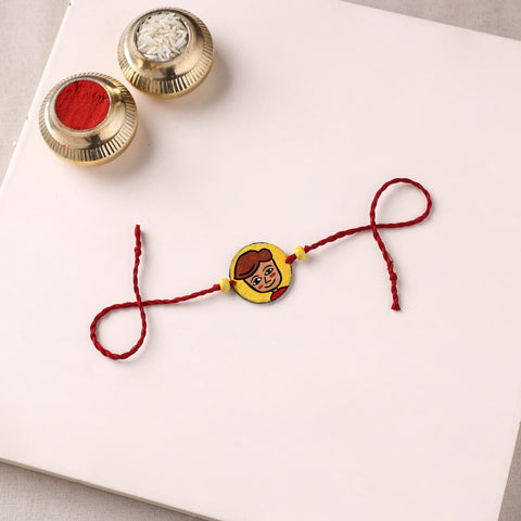 Boy - Handpainted Wooden Rakhi for Kids 20