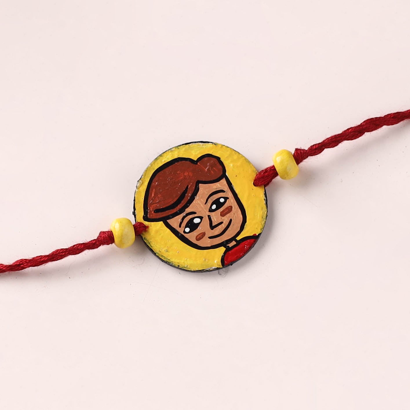 Boy - Handpainted Wooden Rakhi for Kids 20