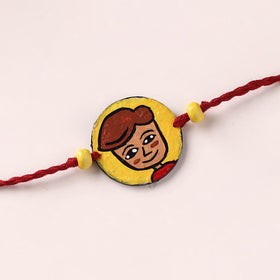 Boy - Handpainted Wooden Rakhi for Kids 20