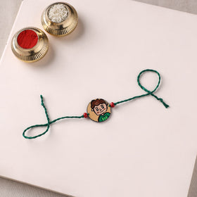 Boy - Handpainted Wooden Rakhi for Kids 23