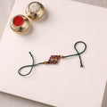 Mandala Art Handpainted Wooden Rakhi 26