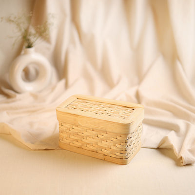 Greenkraft Handcrafted Bamboo Rectangular Box (8 x 4 in) 53