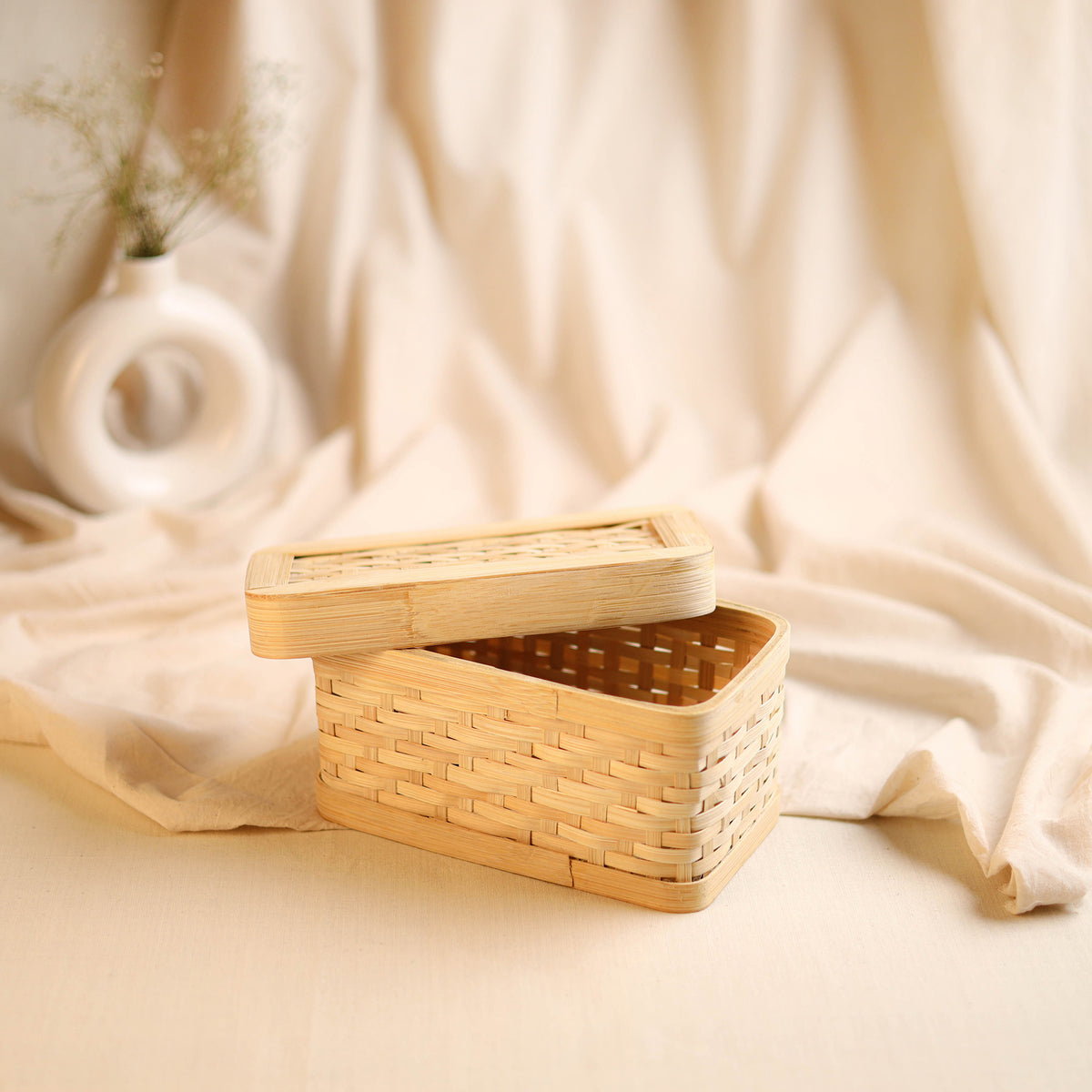 Greenkraft Handcrafted Bamboo Rectangular Box (8 x 4 in) 53