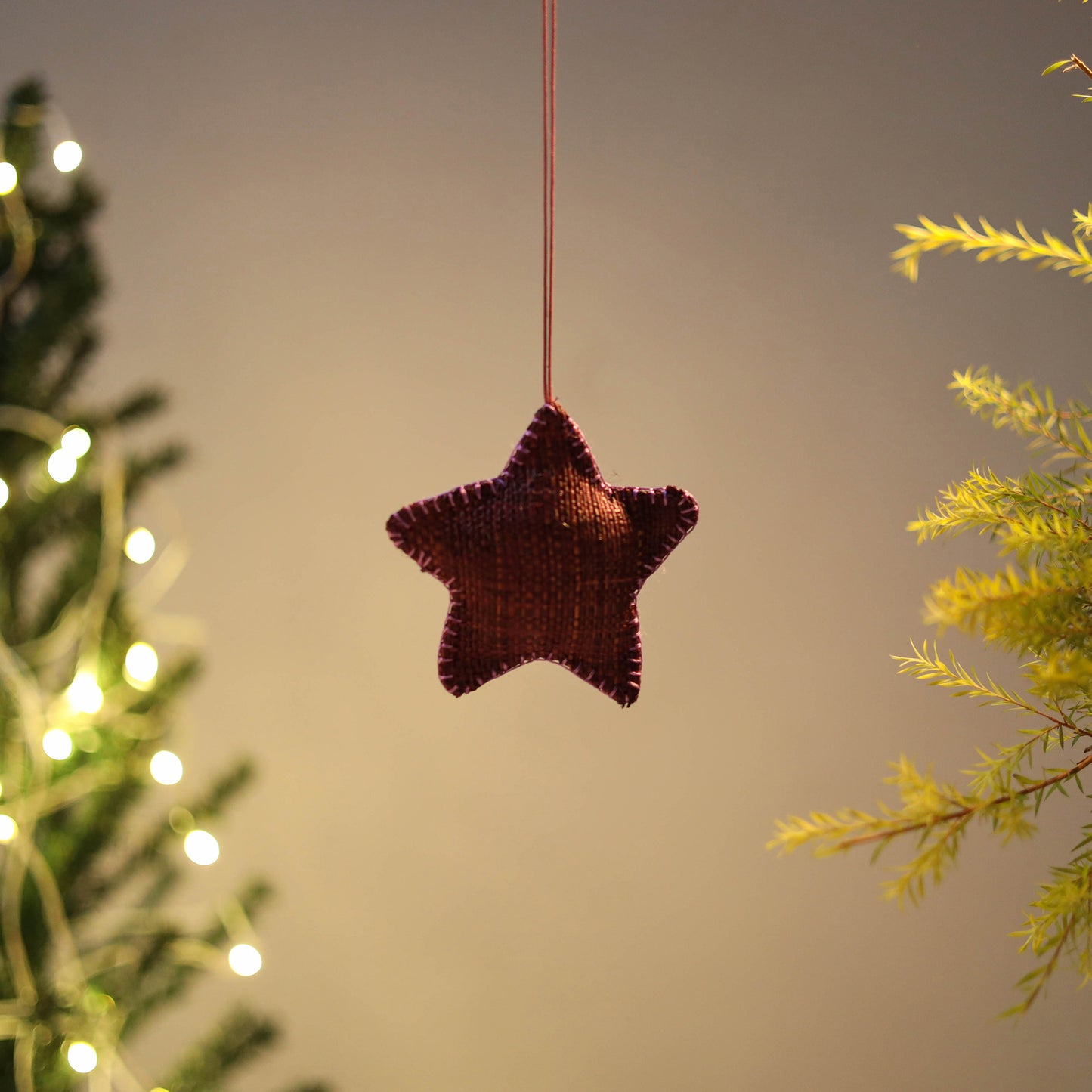 Star - Handcrafted Raffia Christmas Ornament 10