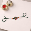 Mandala Art Handpainted Wooden Rakhi 29