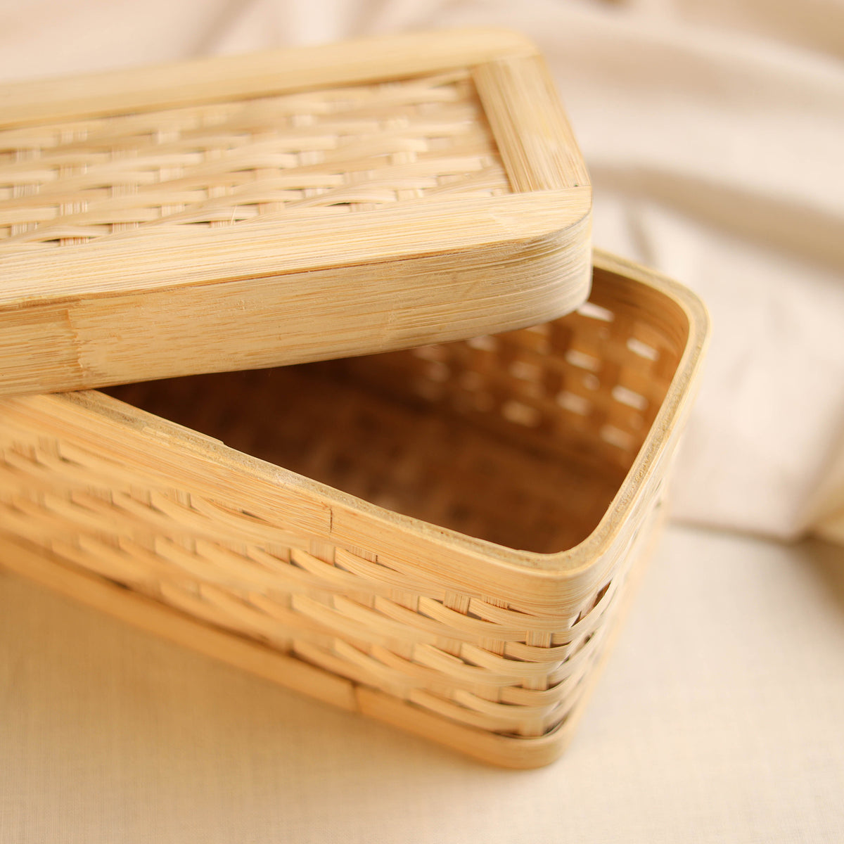 Greenkraft Handcrafted Bamboo Rectangular Box (8 x 4 in) 53