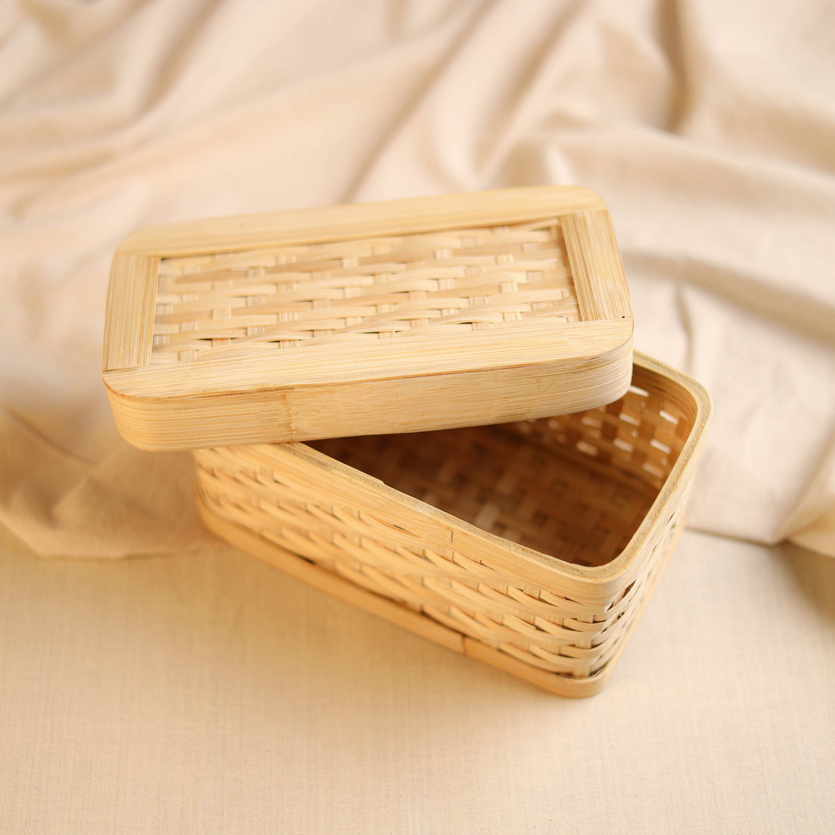 Greenkraft Handcrafted Bamboo Rectangular Box (8 x 4 in) 53