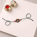 Mandala Art Handpainted Wooden Rakhi 32