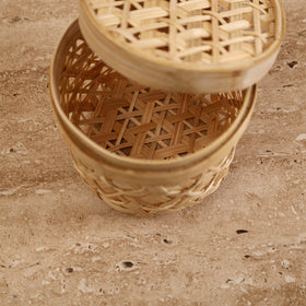 Greenkraft Handcrafted Bamboo Box (Small - 4.5 x 4.5 in) 13