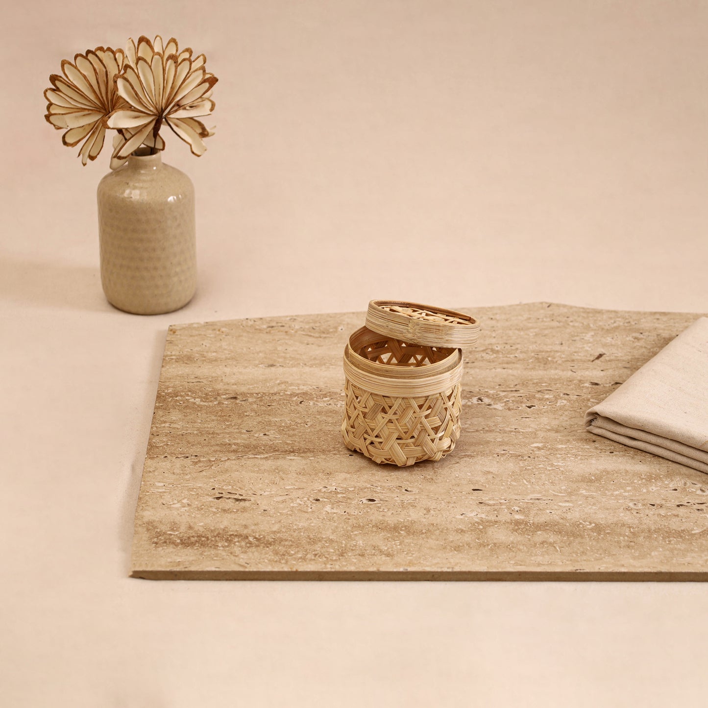 Greenkraft Handcrafted Bamboo Box (Small - 3 x 3 in) 14