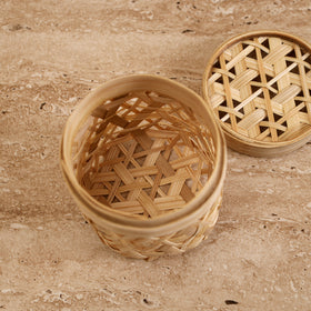 Greenkraft Handcrafted Bamboo Box (Small - 3 x 3 in) 14