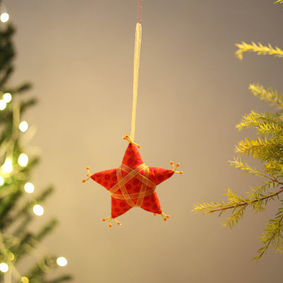 Star - Handcrafted Stuffed Christmas Ornament 18