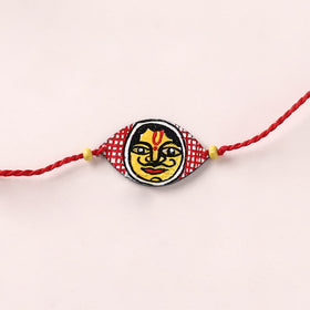 Mandala Art Handpainted Wooden Rakhi 39