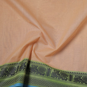 Beige - Kanchipuram Cotton Fabric with Thread Zari Border 05