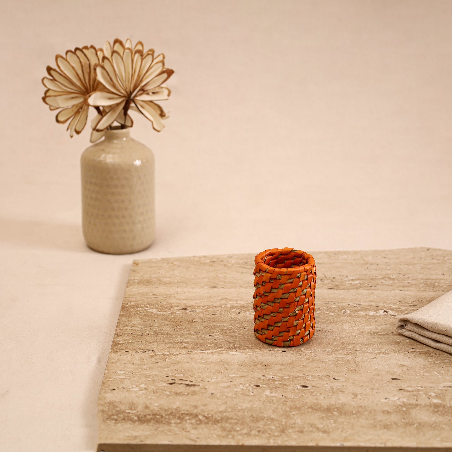 Greenkraft Handcrafted Palm Leaf Napkin Ring 07