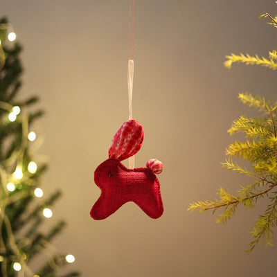 Bunny - Handcrafted Raffia Christmas Ornament 20