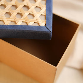 Greenkraft Handcrafted Cardboard Rectangular Box with Bamboo Lid (8 x 5 in) 55