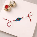 Mandala Art Handpainted Wooden Rakhi 42