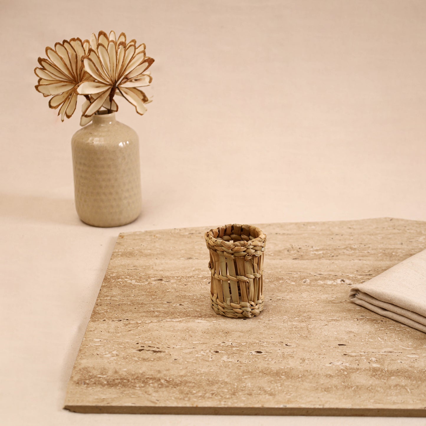 Greenkraft Handcrafted Natural Grass Napkin Ring 06