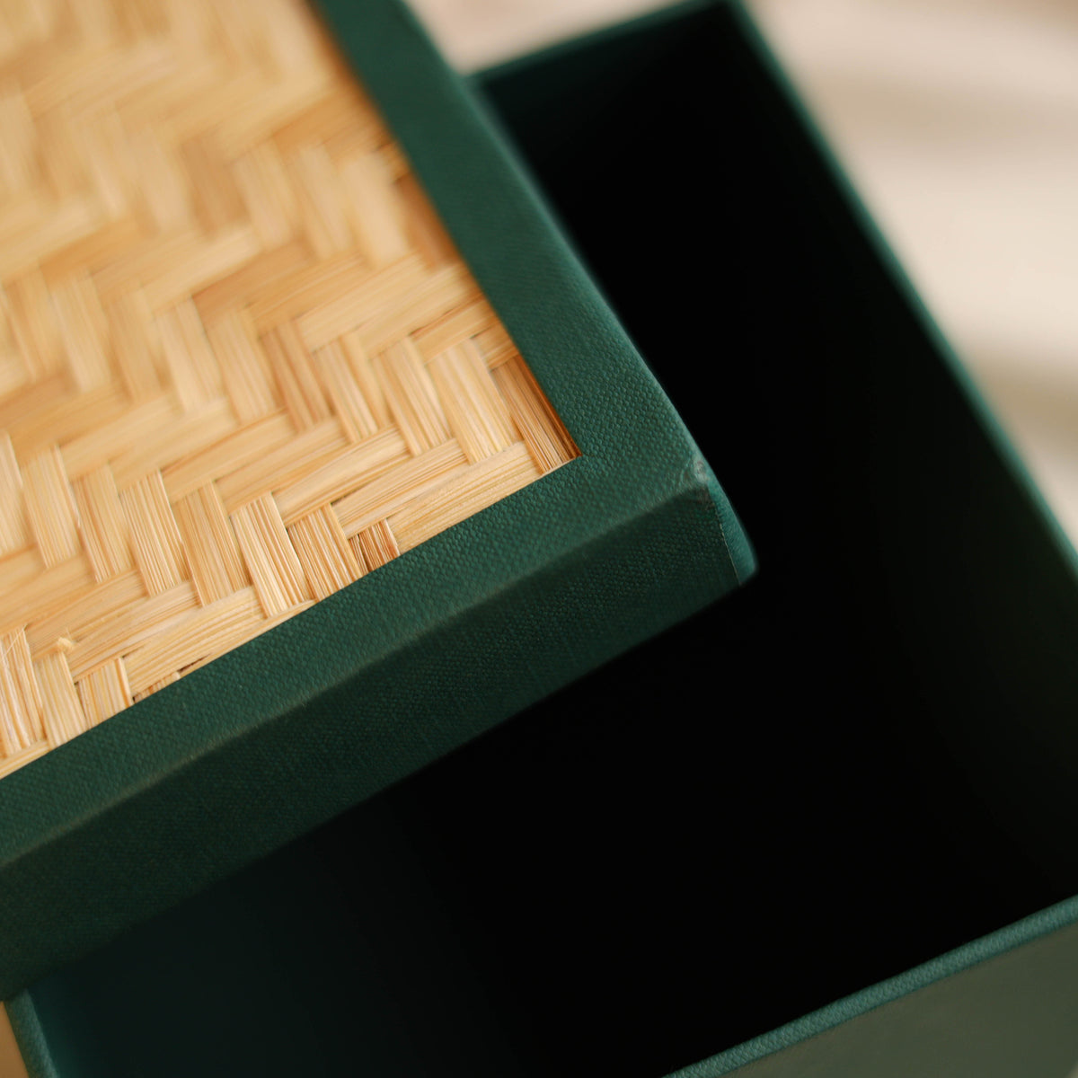Greenkraft Handcrafted Cardboard Square Box with Bamboo Lid (7 x 7 in) 58