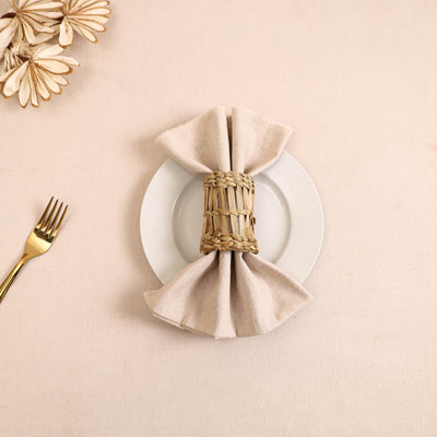 Greenkraft Handcrafted Natural Grass Napkin Ring 06