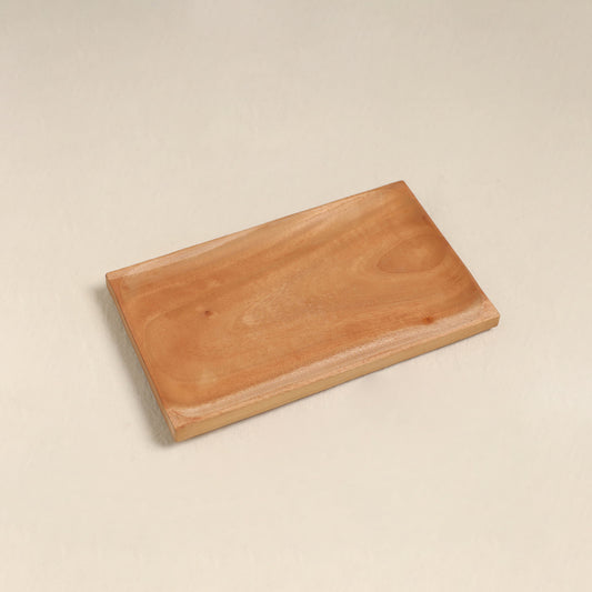 Hand Carved Natural Neem Wooden Tray 58