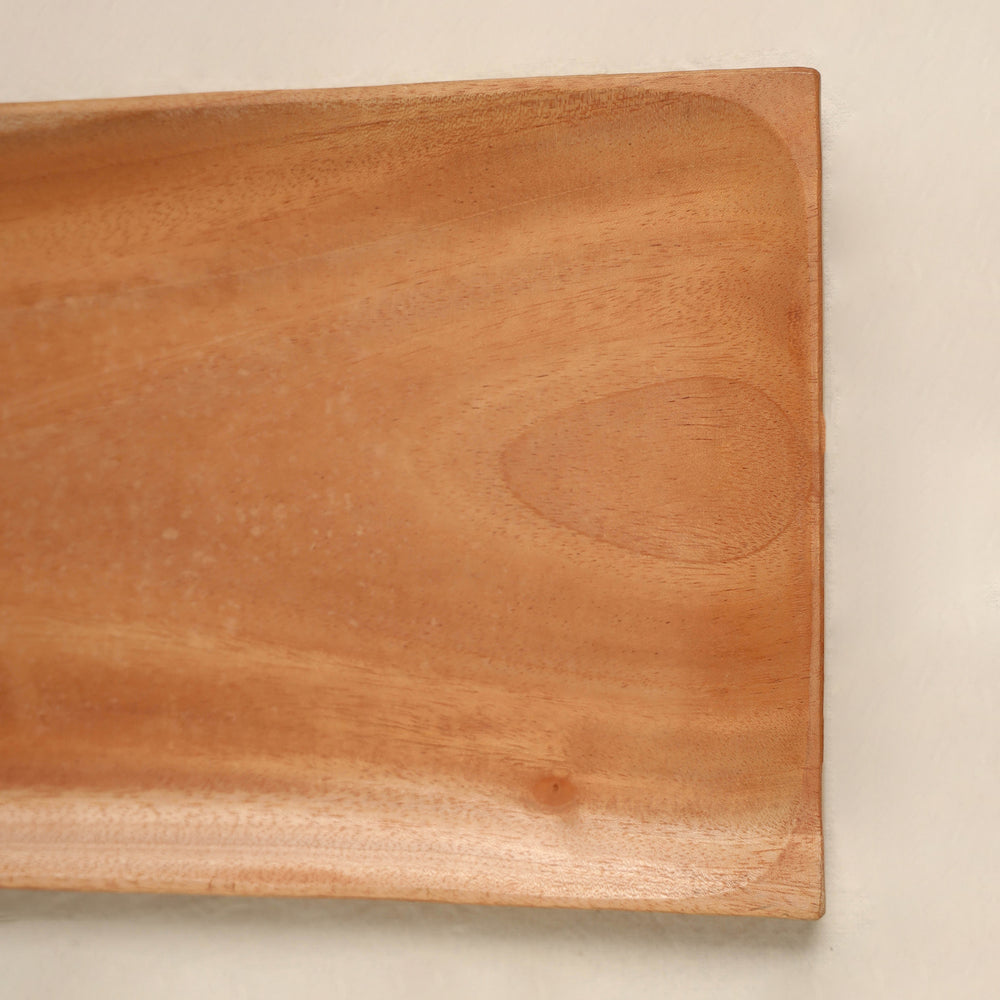 Hand Carved Natural Neem Wooden Tray 58