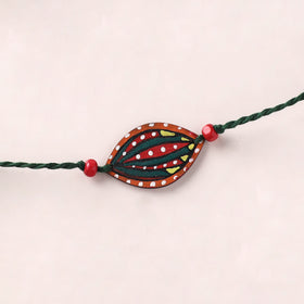 Mandala Art Handpainted Wooden Rakhi 52