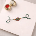 Mandala Art Handpainted Wooden Rakhi 53