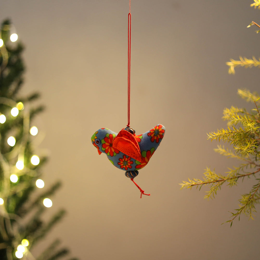 Love Bird - Handcrafted Stuffed Christmas Ornament 33