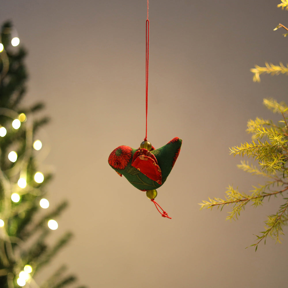 Love Bird - Handcrafted Stuffed Christmas Ornament 34