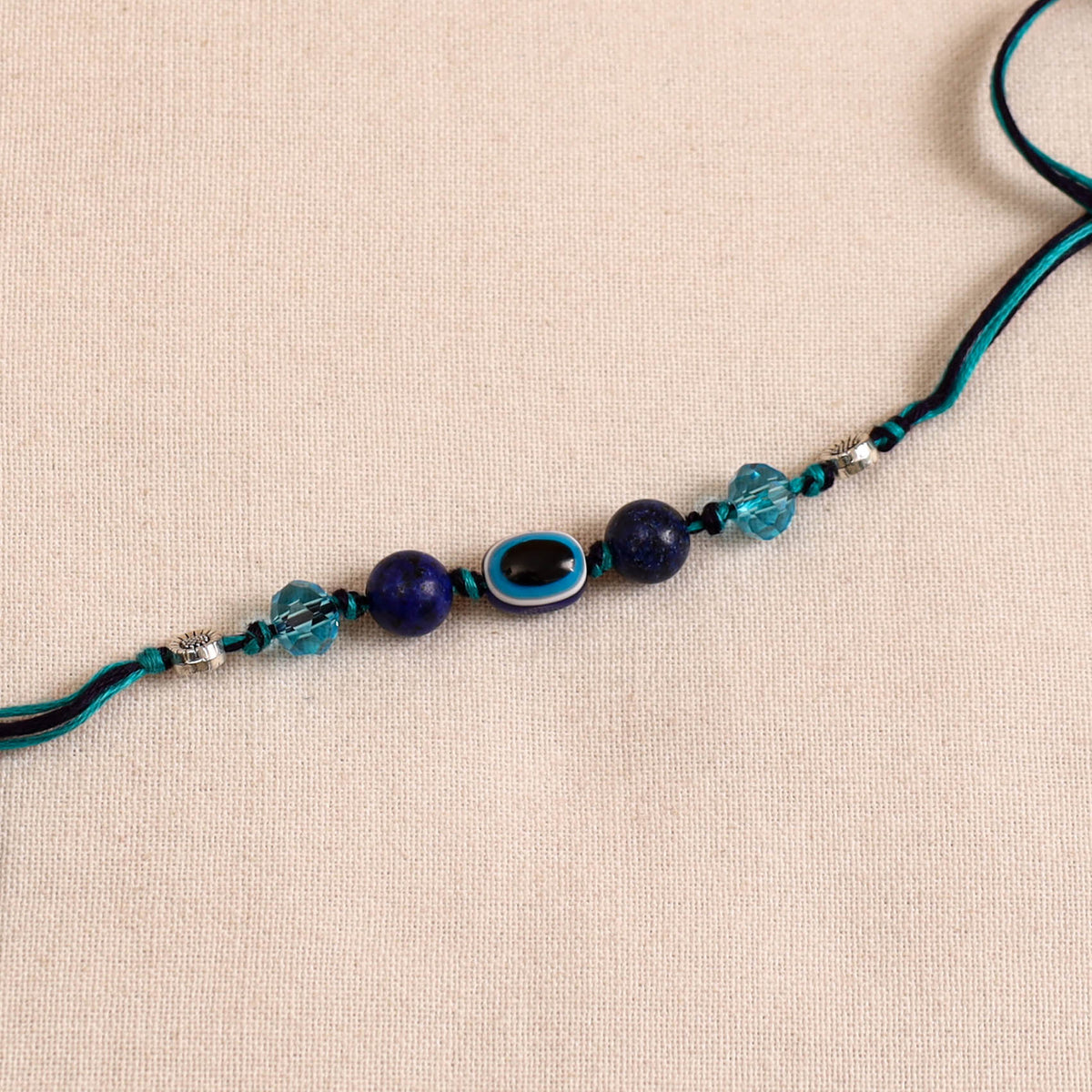 Handmade Beads Evil Eye Rakhi 14