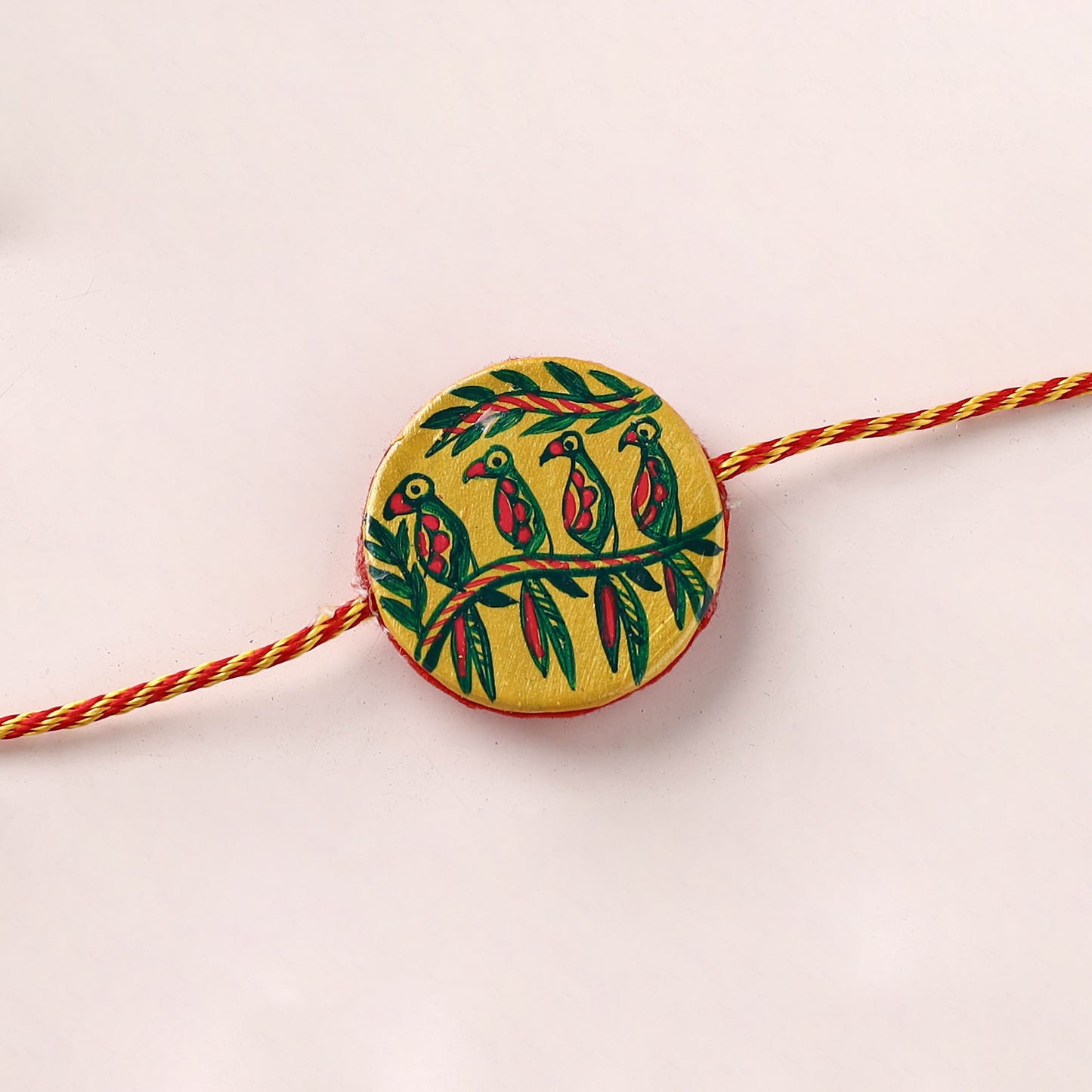 Manjusha Art Handpainted Resin Rakhi 03