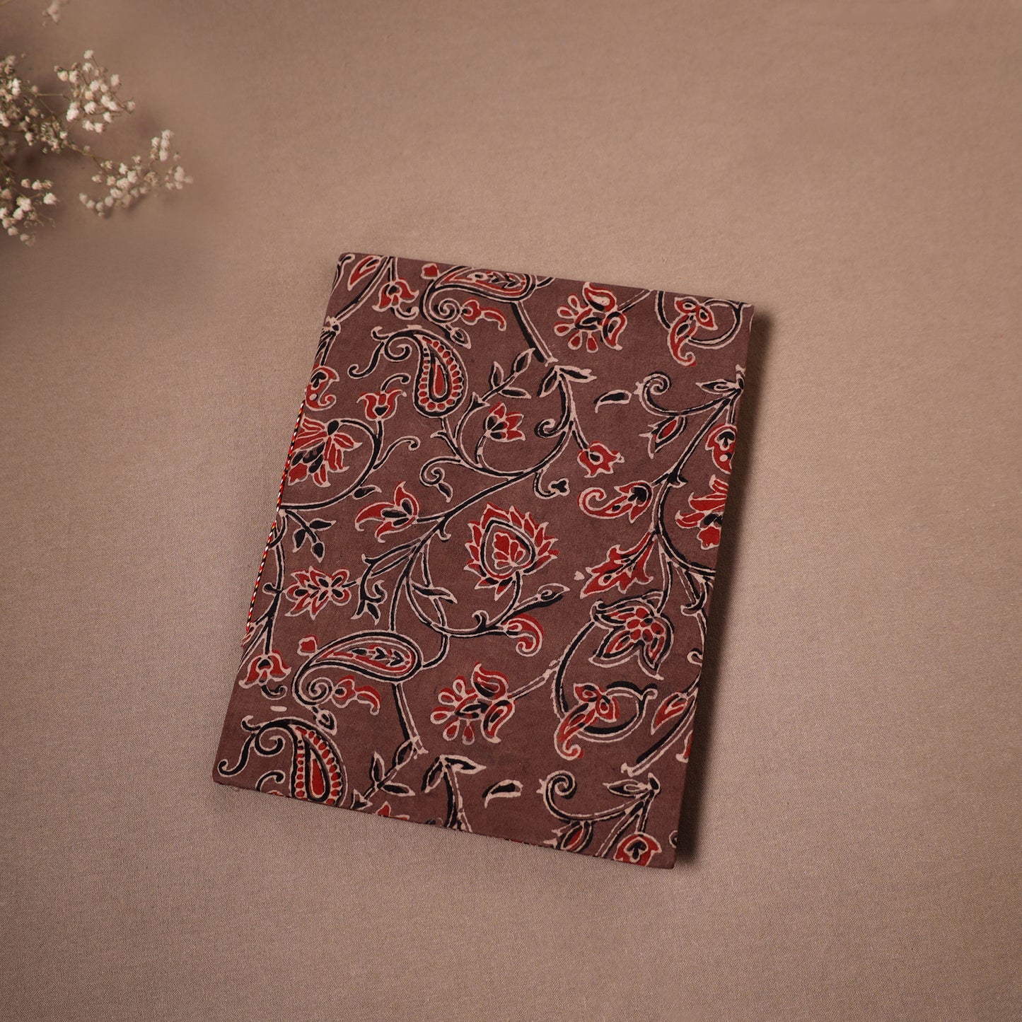 Handmade Paper Notebook in Ajrakh Cover (9 x 7 in) 57