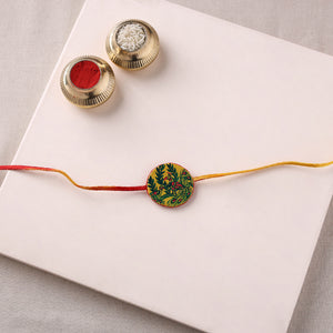 Manjusha Art Handpainted Resin Rakhi 05