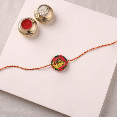 Manjusha Art Handpainted Resin Rakhi 10