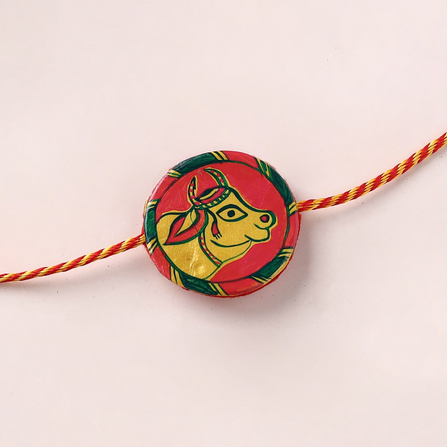 Manjusha Art Handpainted Resin Rakhi 10