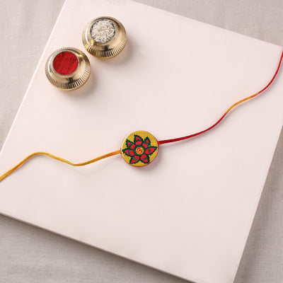 Manjusha Art Handpainted Resin Rakhi 14