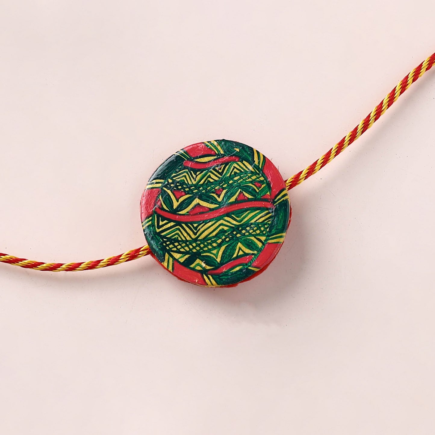 Manjusha Art Handpainted Resin Rakhi 16