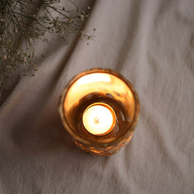 Greenkraft Deepam Handcrafted Bamboo Tealight Candle Holder (Single Pc) 07