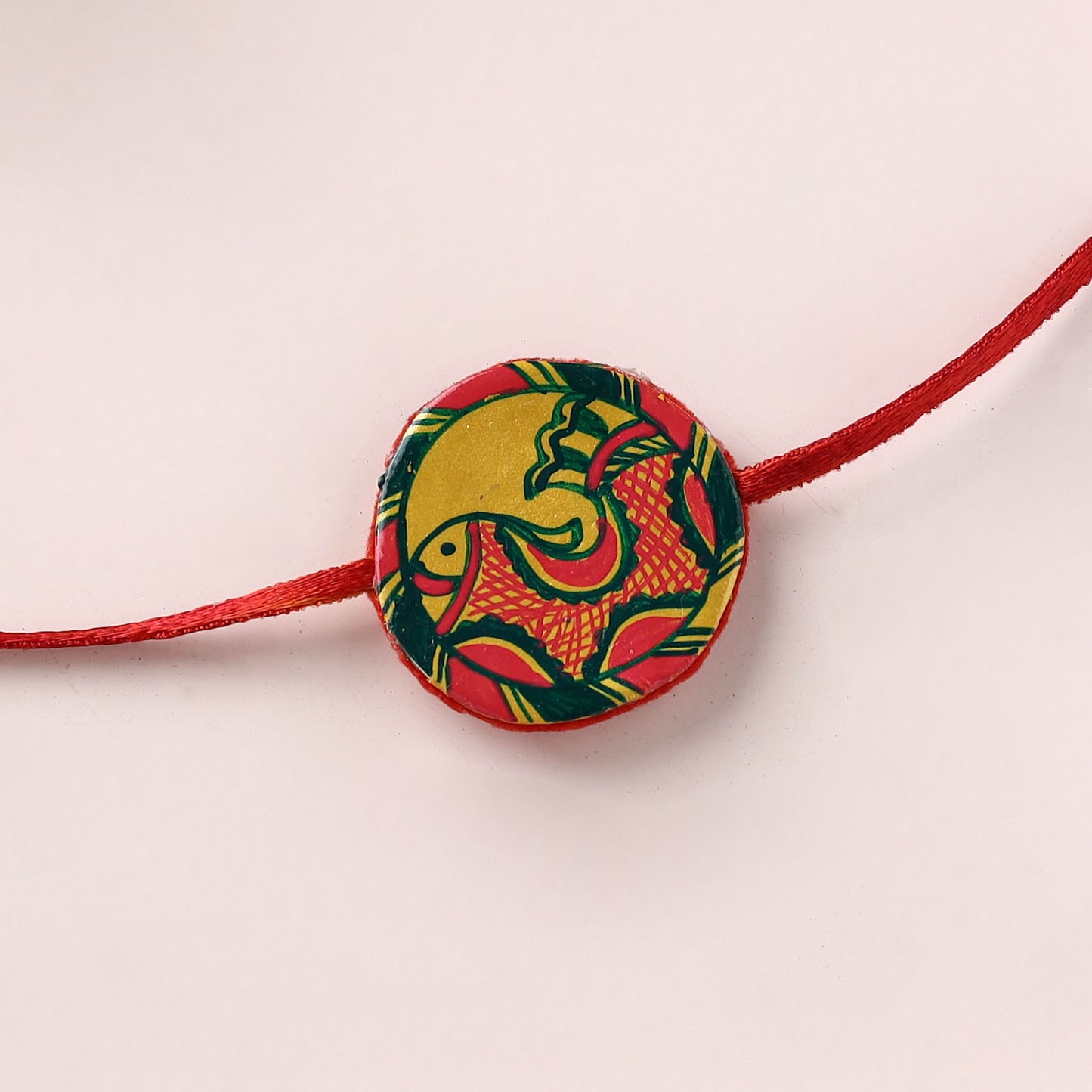 Manjusha Art Handpainted Resin Rakhi 20