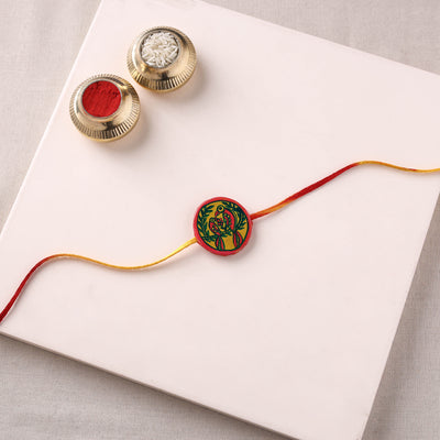 Manjusha Art Handpainted Resin Rakhi 27