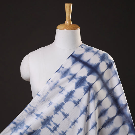 Blue - Shibori Tie-Dye Cotton Fabric