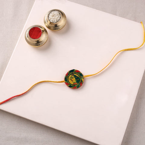 Manjusha Art Handpainted Resin Rakhi 29