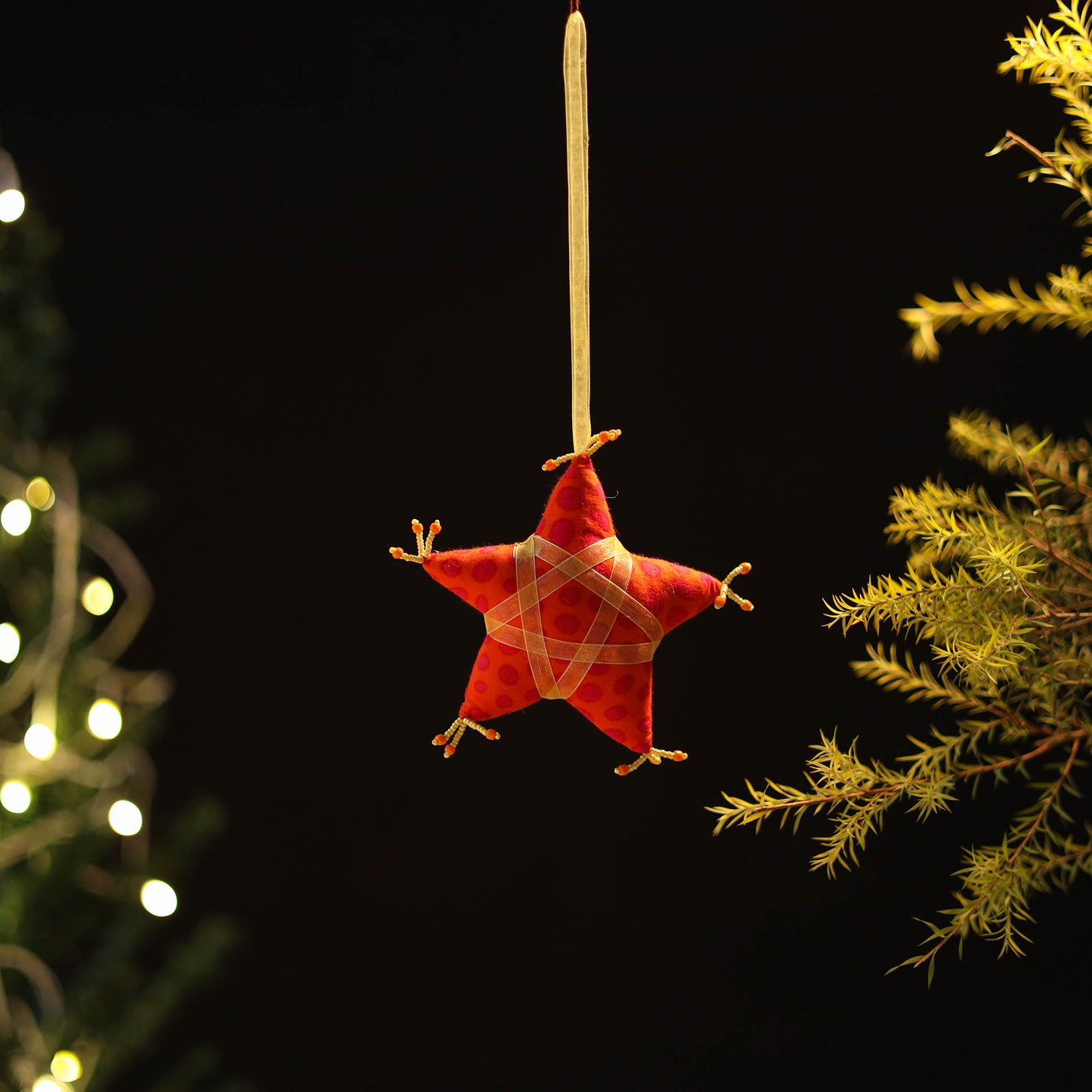 Star - Handcrafted Stuffed Christmas Ornament 18