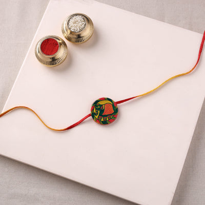 Manjusha Art Handpainted Resin Rakhi 32
