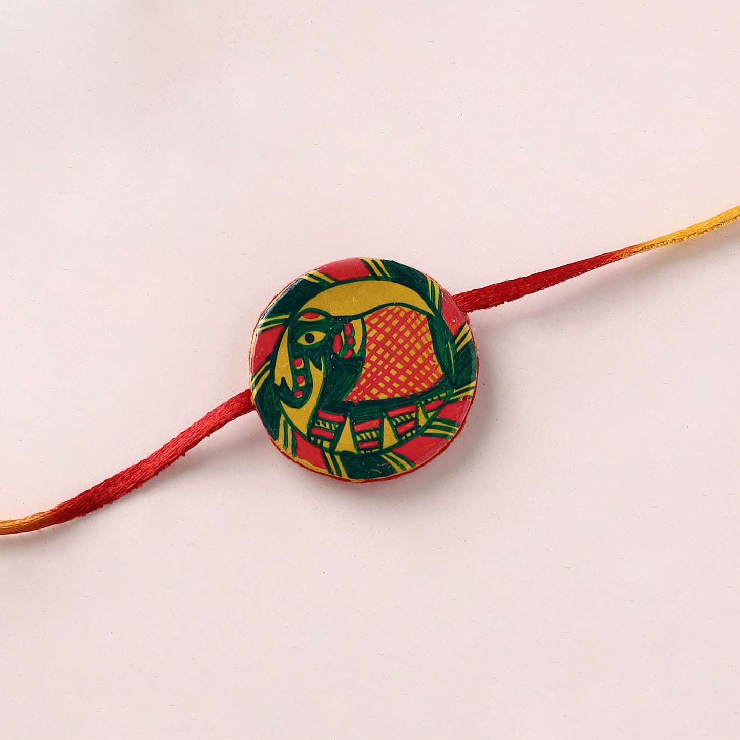 Manjusha Art Handpainted Resin Rakhi 32