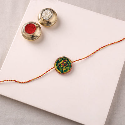 Manjusha Art Handpainted Resin Rakhi 37